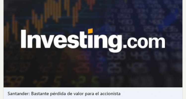 NUESTRO ARTÍCULO SOBRE BANCO SANTANDER EN INVESTING